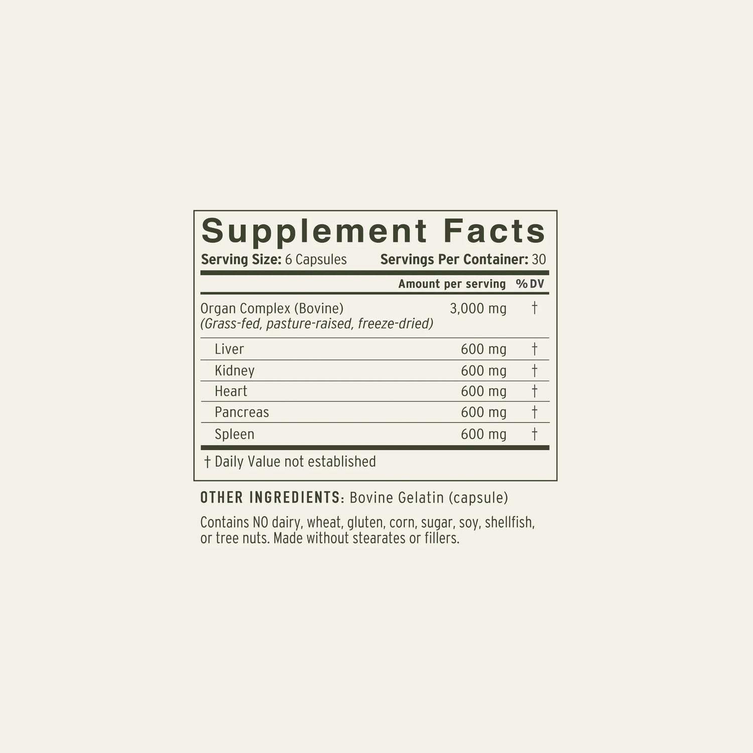 Enviromedica® Pastured Organ Complex